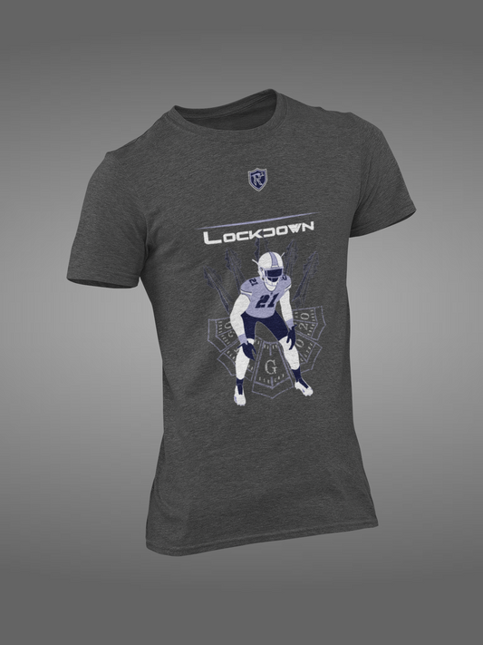 Football Athletic T Shirt, Cornerback Position, Lockdown