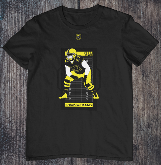 black custom football shirt